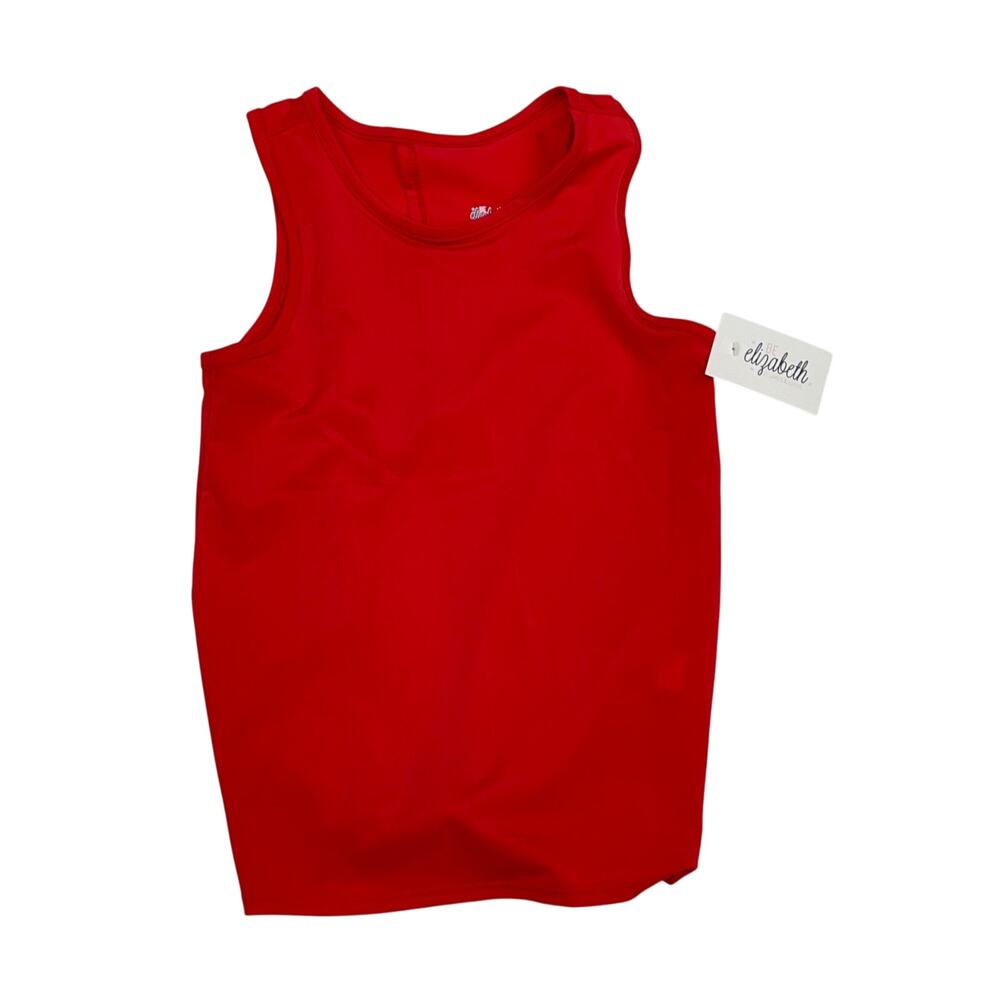 NWT Be Elizabeth Size 12 Red Athleisure Tie Top